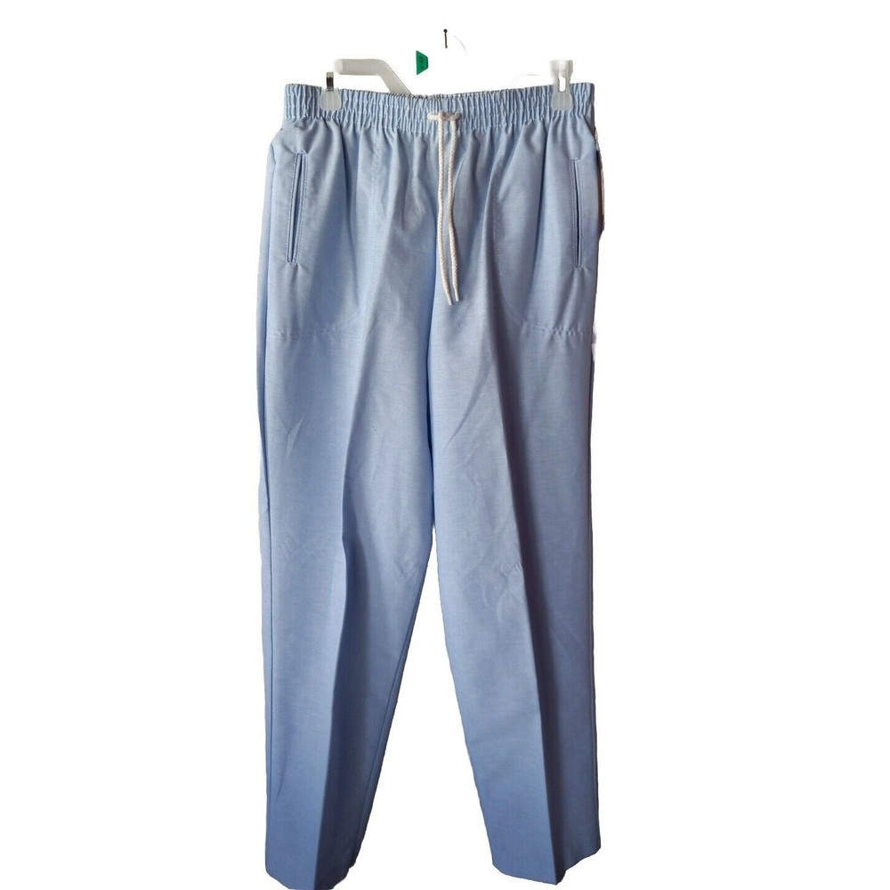 Vtg Cricket Lane  Womens Pants Size 16 "County Fair" Blue Cotton Blend Spring